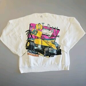 Vtg East Bay '93‎ Florida Nationals Large Single Stitch Dirt Shirts 2 sided